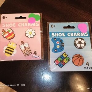 Shoe Charms 2 4 Packs - Fun Designs Brand New Croc Charm